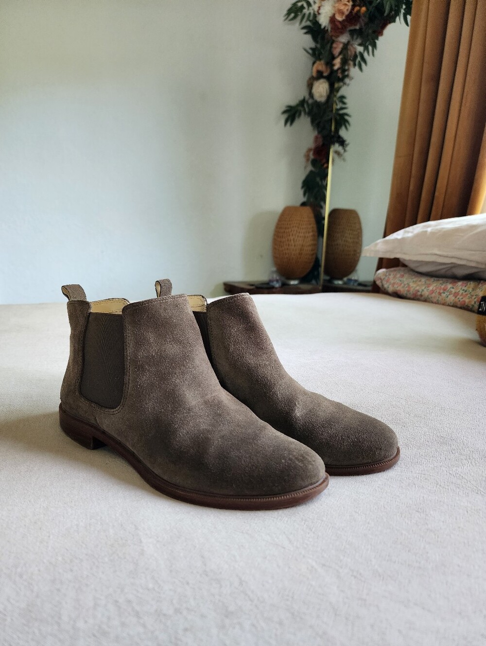 Clarks Suede Leather Chelsea Boots